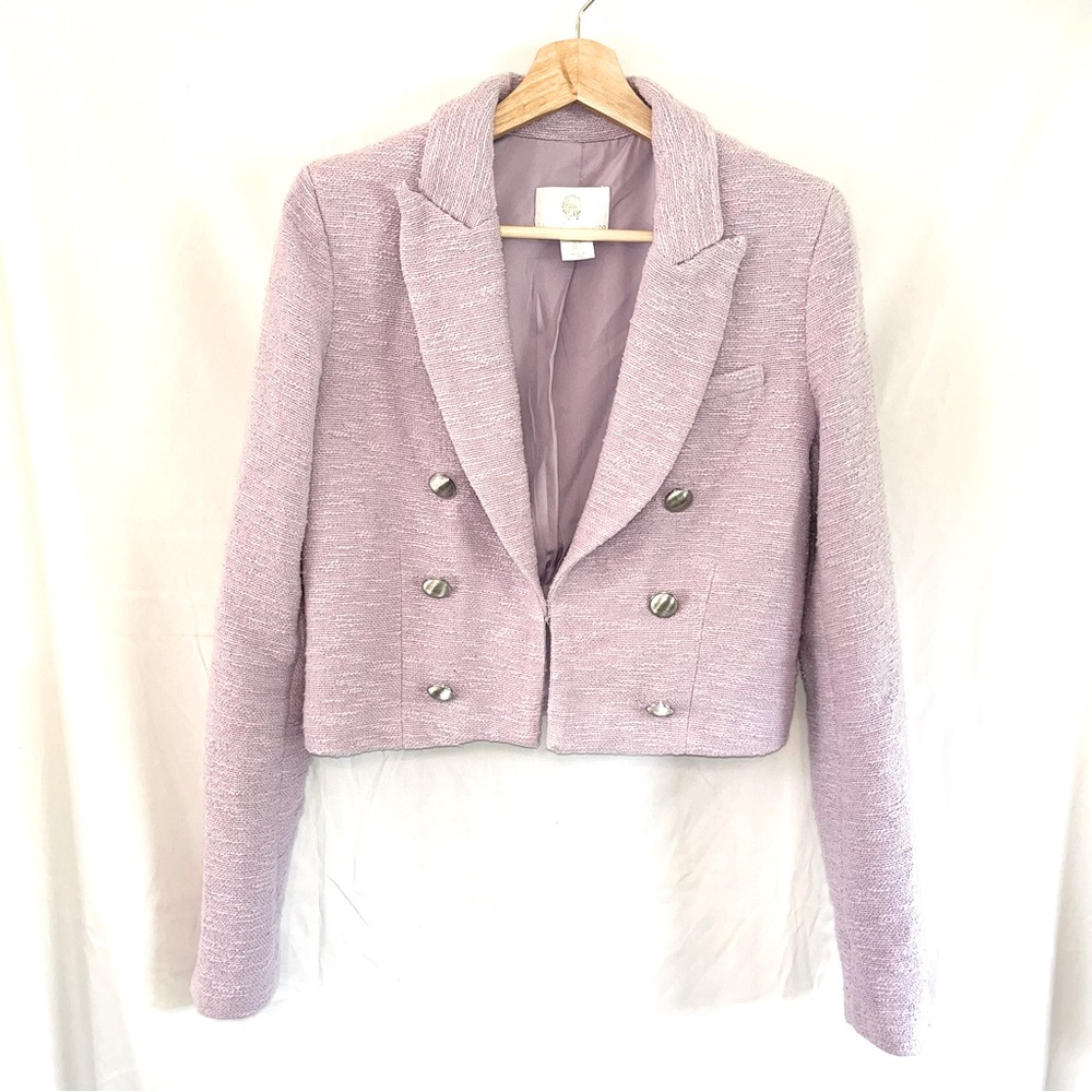 House of Harlow 1960 Purple Blazer Elegant Suit Jacket